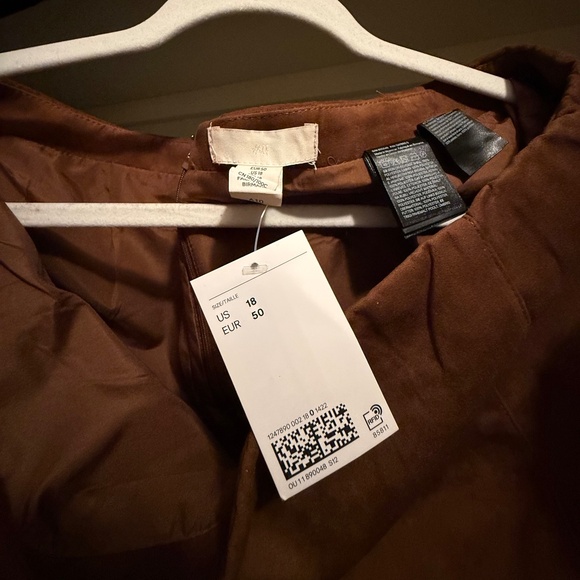 H&M Napped Jacket and Skirt Coord Set - Brown - Picture 6 of 10